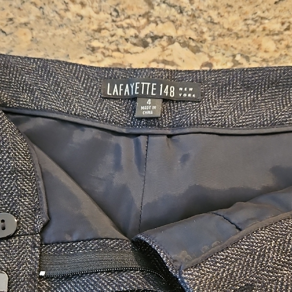 Lafayette 148 New York Charcoal Textured Blazer